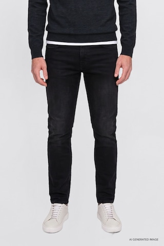 AC&Co / Altınyıldız Classics Ekstra Slim Fit Riss Pamuklu Esnek Denim Jean Erkek Kot Pantolon Antrasit