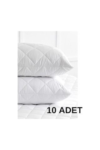 10 Adet Kapitoneli Yastık Koruyucu 50X70 Cm Yastık Alezi
