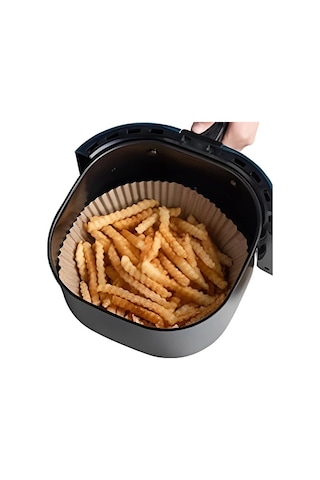 Ally 50 Adet Tek Kullanımlık Yapışmaz Airfryer Pişirme Kağıdı- 5775 Renkli