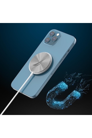Nautica CH200 Magsafe Wireless Kablosuz 15W Hızlı Şarj Cihazı Beyaz