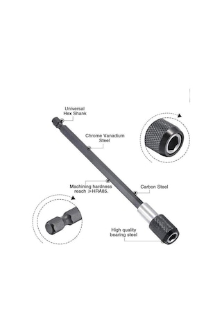 Zhltools 3lü Matkap Ucu Tornavida Bits Uzatma Adaptörü