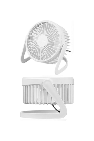 Büro Ev Ofis Serinliği İçin Mini Pvc Gövde 360 Ayarlı Masaüstü Usb Fan