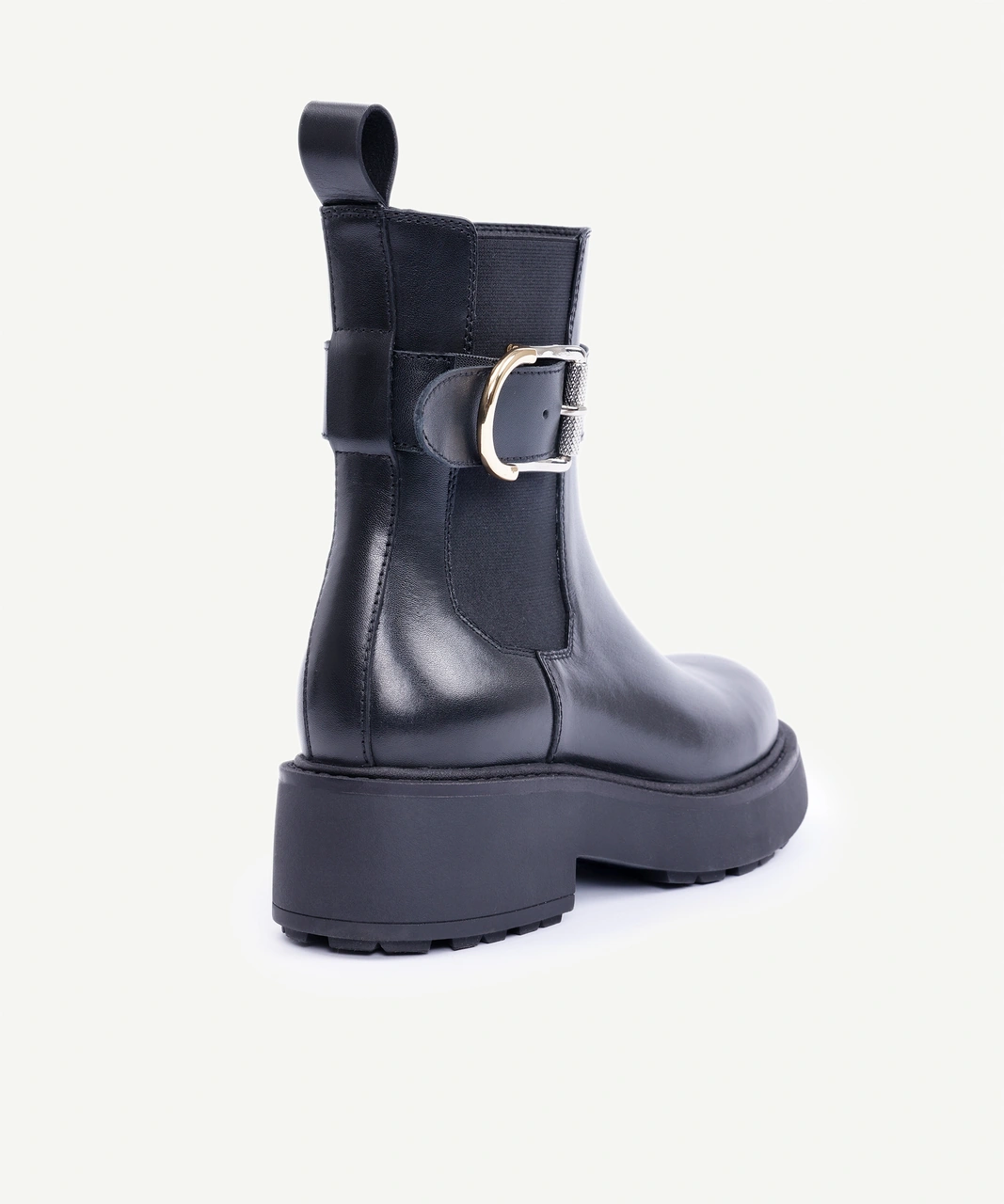 Yargıcı Lastikli Ve Tokalı Deri Bot 25kkay4014x 001 Siyah