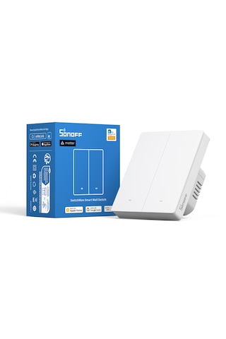 Sonoff M5-2c-80w Matter Akıllı Duvar Anahtarı 2 Kanallı