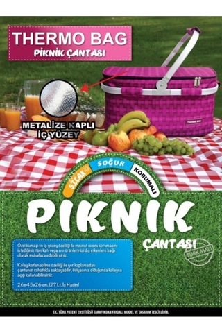 Thermo Bag Piknik Sepeti Kırmızı