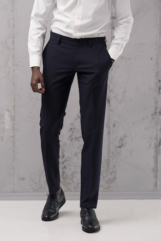 Notra Slimfit Pamuklu Full Likralı Esnek Yazlık Kumaş Pantolon Lacivert
