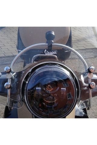 Vespa Telefon-navigasyon Tutucu Aparat Oval Krom / Scoosee