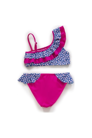 Endeep Kız Çocuk Desenli Bikini Takımı Çok Renkli