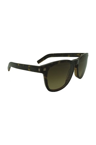 Zegna Mod.0126 C.lf6626146 Ekartman 57-20 Kahverengi Sarı Kırçıllı Kadın Güneş Gözlüğü Sarı
