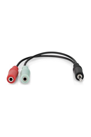 3.5 Mm Erkek - 2x 3.5 Mm Dişi 20cm Çevirici Kablo