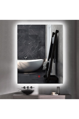 80x120 H Cm Buğu Çözücülü Ledli Banyo Aynası Şeffaf