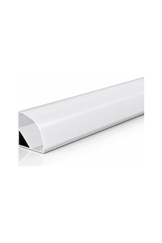 Köşe Led Profil Kanal Alüminyum 1mt. Sıva Üstü Eloksallı 18x18mm Opak Şeffaf Pleksi Kapaklı Yan Kapak Tutucu Şerit Aydınlatma 8987 86223079