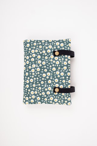 Kitap Ve Defter Kılıfı Papatya Desenli Çok Bölmeli Kumaş Organizer 19x26 Cm