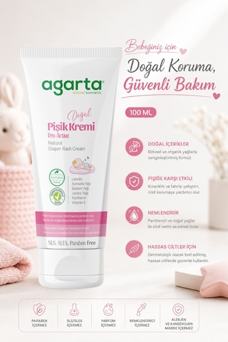 Agarta Doğal Pişik Kremi  100 ML