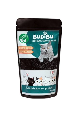 Budibu Aktif Karbonlu Kedi Kumu Koku Giderici 300 G