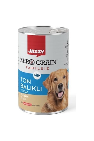 Jazzy Zero Grain Ton Balıklı Yetişkin Köpek Maması 380 G