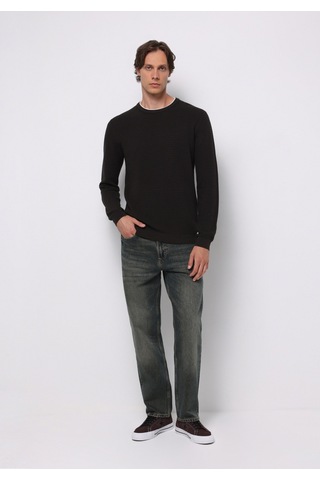 Colins Regular Fit Yuvarlak Yaka Jakarlı Erkek Antrasit Kazak Cl1076734 Q1.v2 Ant Antrasit