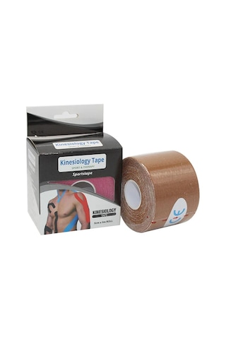 Kinesio Band Sporcu Bandı 5 CM x 5 M Kahverengi