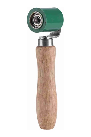 Geeksen Yeşil Silikon Pres Mili 40mm - 260 C Isı Dayanıklı, Çift Yönlü Yataklı, Ahşap Kollü - Pvc, Zırh Folyo Kaynağı Ve Filmi Preslemek İçin Diğer