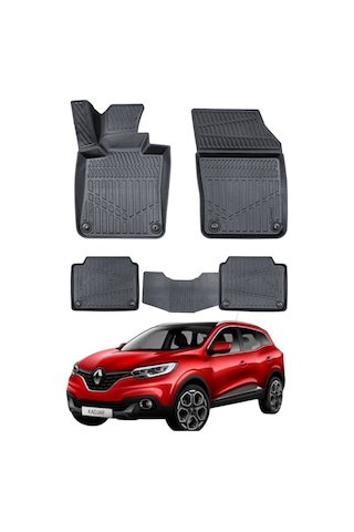 Renault Kadjar 2015+ Uyumlu Araca Özel Lüx 4d Paspas