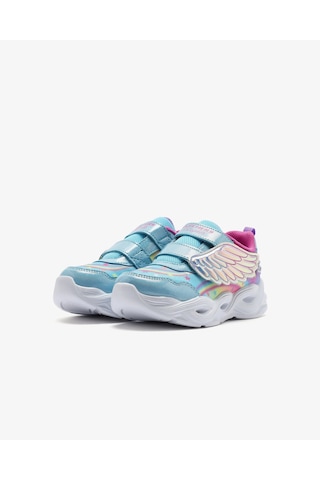 Skechers Twisty Glow Küçük Kız Çocuk Mavi Spor Ayakkabı 303718n Tqmt Mavi