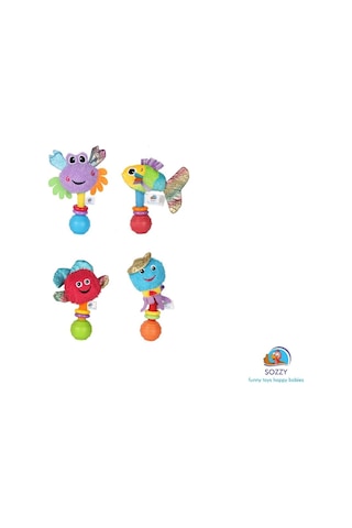 Sozzy Toys Çıngıraklı Renkli Yunus Çok Renkli