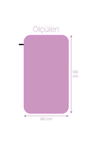 Unisex Mikrofiber Plaj Havlusu 80x130 Cm Yumuşak Dokulu Deniz Banyo Sporcu Havlusu Large Boy Mor