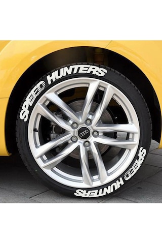 Lastik Yazısı/araba Lastik Yazısı/tire Text/ Speedhunters 4lü Set+yapıştırıcı+zımpara
