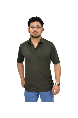 Raymons Erkek Büyük Beden Gömlek Yaka Tişört T6065 Bgl-st04540 Haki