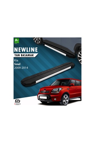 S-dizayn Kia Soul Newline Aluminyum Yan Basamak 173 Cm 2009-2014