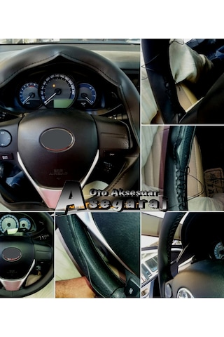 Fiat Palio Dikmeli Direksiyon Kılıfı Soft Siyah İpli( 38cm×10cm )