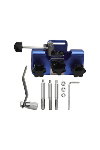 Mufunye Zincirli Testere Bileyici Aparatı, Hızlı Bileme Taşınabilir Zincirli Testere Bileme Alet Seti 3 Taşlama Çubuğu İle