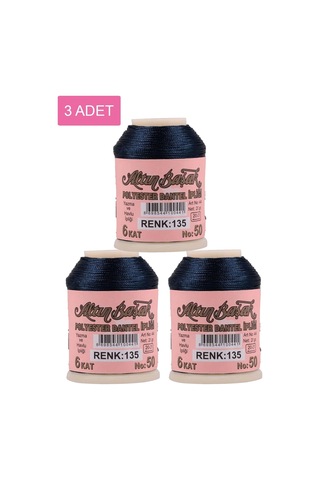3 Adet Altınbaşak Oya Ve Dantel İpi 20 Gr - Royaleks - No: 135