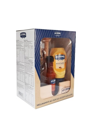 Hellmanns 5 Li Sos Paketi Ahşap Tepsi Hediyeli Çok Renkli