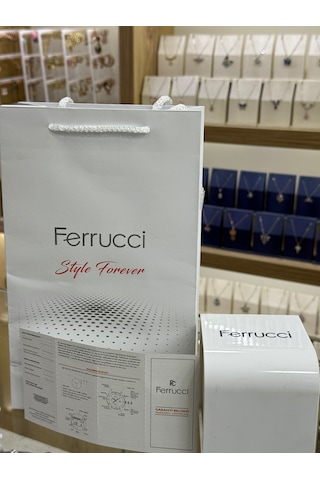 Ferrucci Çift Saat Şık Ve Gösterişli Beyaz Kadran Gümüş