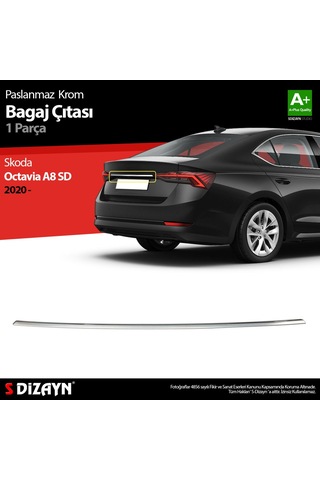 Skoda Octavia A8 Krom Bagaj Çıtası 2020 Üzeri