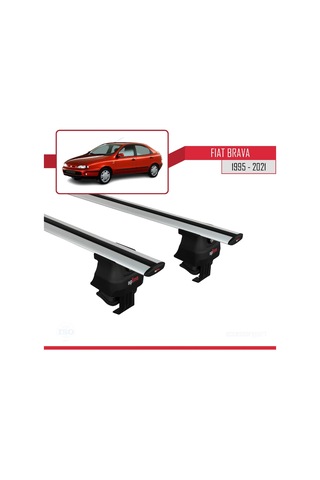 Fiat Brava 1995-2001 Arası İle Uyumlu Ace-4 Ara Atkı Tavan Barı Gri