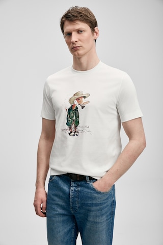 Lufian Duck Modern Grafik T- Shirt Kırık Beyaz Kırık Beyaz 111020292100510 Kırık Beyaz