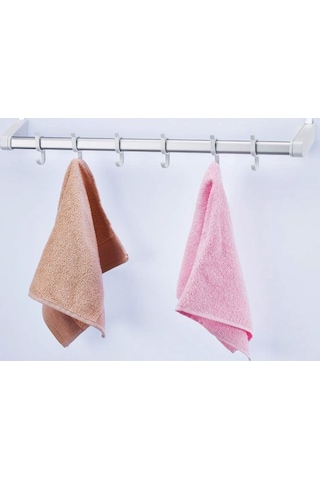 Primanova Kapı Arkası Askılık Beyaz Alüminyum Paslanmaz Yapı 57Cm Çok Renkli