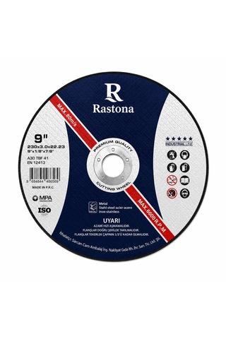 Rastona Metal Kesici Taş 230x3.0x22.23mm 25 Adet Rastona Metal Kesici Taş 230x3.0x22.23mm 25 Adet