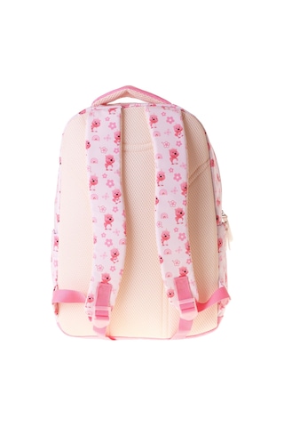 Calacilo Tiny Ayıcık Baskılı Pembe Kız Çocuk İlkokul Okul Sırt Çantası - Dört Bölmeli - C4062