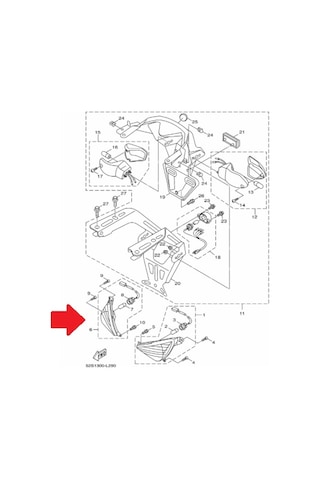 Yamaha Xenter 150 Sağ Ön Sinyal 52s-h3320-00