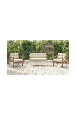 Safir 2+1+1 Cappuccino Profil Balkon-bahçe-kafe ,çay Seti, Koltuk Takımı,ofis Koltuk ,oturma Grubu Krem Safir 2+1+1 Cappuccino Profil Balkon-bahçe-kafe ,çay Seti, Koltuk Takımı,ofis Koltuk ,oturma Grubu Krem