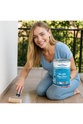 Glz 500 Glass Floor Şeffaf Su Yalıtımı 1 Kg