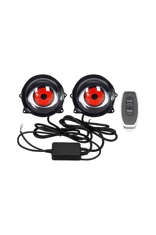 33 Modlu Animasyonlu Mercek Göz Far Sis Ambiyans Led Aydınlatma 2 Adet 12-24 Volt