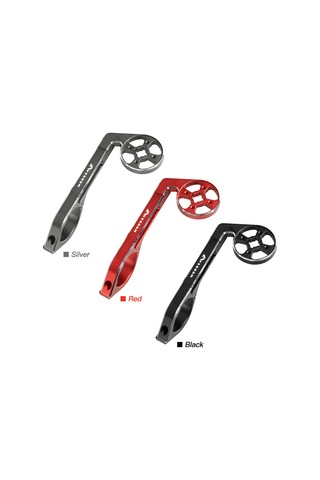 Xindoker Siyah Alüminyum + Plastik Bisiklet Bilgisayar Uzatma Tutucu - 27-33 Mm Çubuk Uyumlu, Garmin/bryton/cateye Adaptörlü Ve Spor Kamera Desteği Siyah