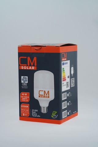 40w Yüksek Performanslı Led Torch Ampul, E27 Duy, 6500k Beyaz Işık, 2700 Lümen