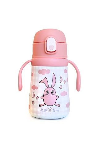 Milk&moo Çelik Küçük Çocuk Matarası Çançin 360 Ml Pembe