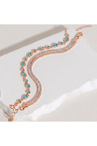 Suyolu Bileklik 718552 Rose Gümüş