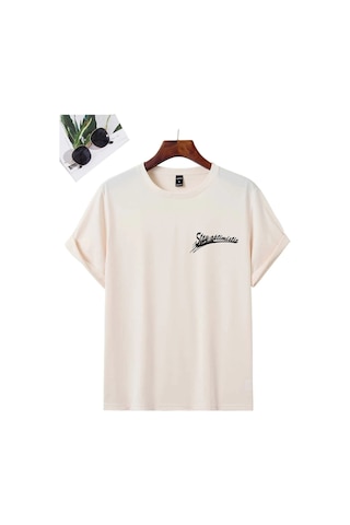 Altamira Unisex Stay Göz Sırt Baskılı Oversize T-shirt 001